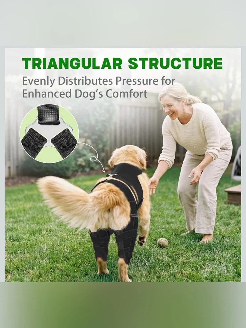 Dog Knee Braces for Back Leg Support,ACL/CCL Brace for Small Dogs,XS 2149-1